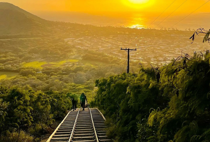 Koko Head Crater Hike offers stunning views from an old railway track