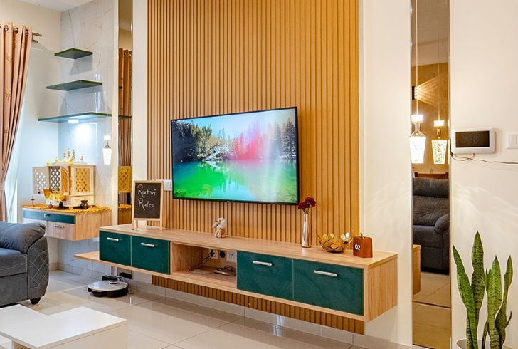 How to Decorate a Wall Behind a TV - Wall Panels